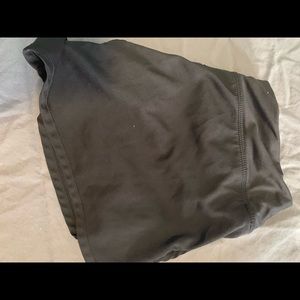 Black workout shorts
